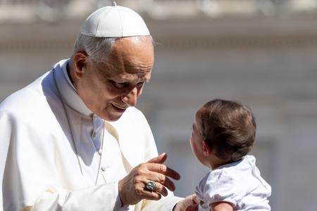 Pope Leo XIV during the General Audience at St. Peter's Square on May 27, 2026.
