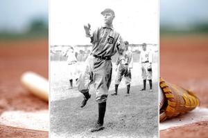 Father Allan Travers is pictured after his one-game pitching appearance for the Detroit Tigers on May 18, 1912.