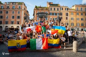 Participants at the Project Oxygen Teen Peace Summit in Rome on June 2, 2026. 