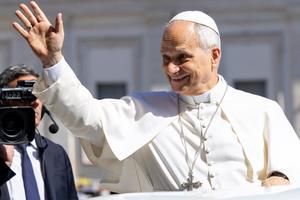 Pope Leo XIV during the General Audience at St. Peter's Square on May 27, 2026