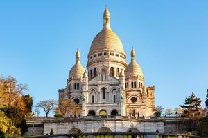 Sacré-Cœur Basilica, at the top of Montmarte in Paris, is dedicated to the Sacred Heart of Jesus.