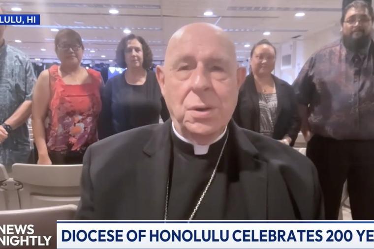 Bishop Larry Silva of the Diocese of Honolulu speaks of Hawaii’s upcoming bicentennial celebration on “EWTN News Nightly” on June 17, 2026.