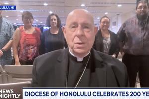 Bishop Larry Silva of the Diocese of Honolulu speaks of Hawaii’s upcoming bicentennial celebration on “EWTN News Nightly” on June 17, 2026.