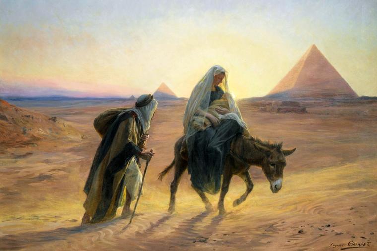 Eugène Girardet (1853-1907), “The Flight to Egypt”