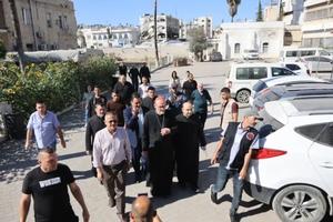 Cardinal Pierbattista Pizzaballa joins the contingent in Gaza on June 22, 2026.