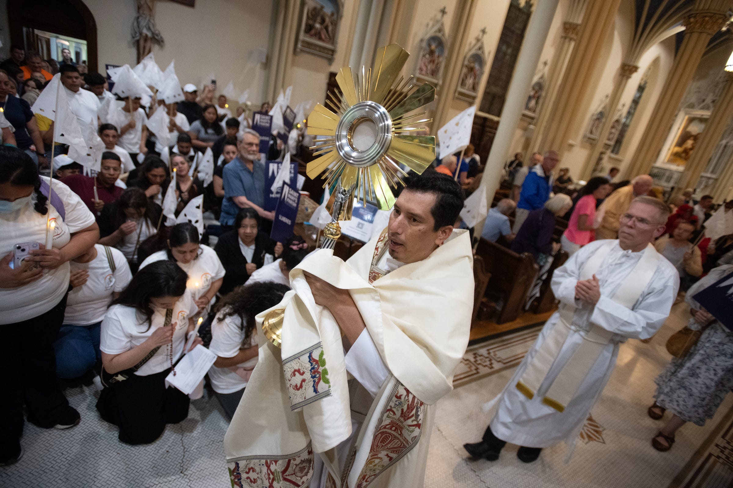 The pilgrimage was never only about miles. It was about the moment a crowd became a people at prayer.