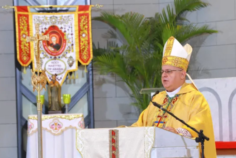 Bishop Aldo Berardi, Apostolic Vicar of Northern Arabia.