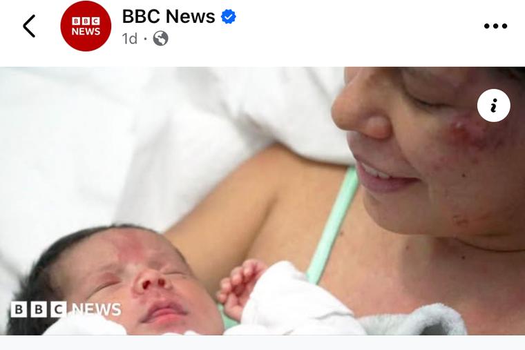 Mother Dayana Patino and her newborn son, Juan David, rest in a hospital bed after being rescued from the rubble after a devastating earthquake hit Venezuela last week.