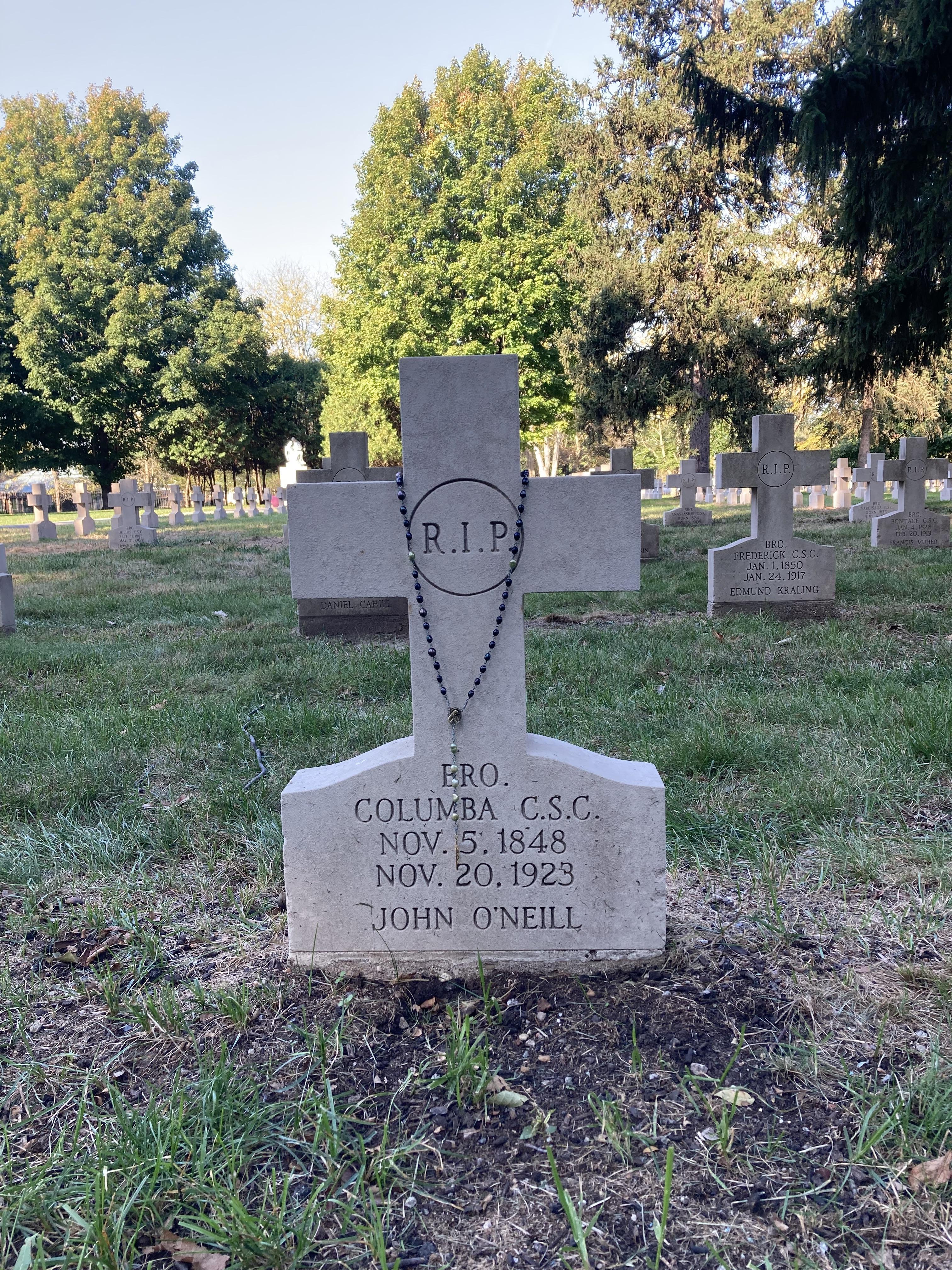 Brother Columba’s Tombstone