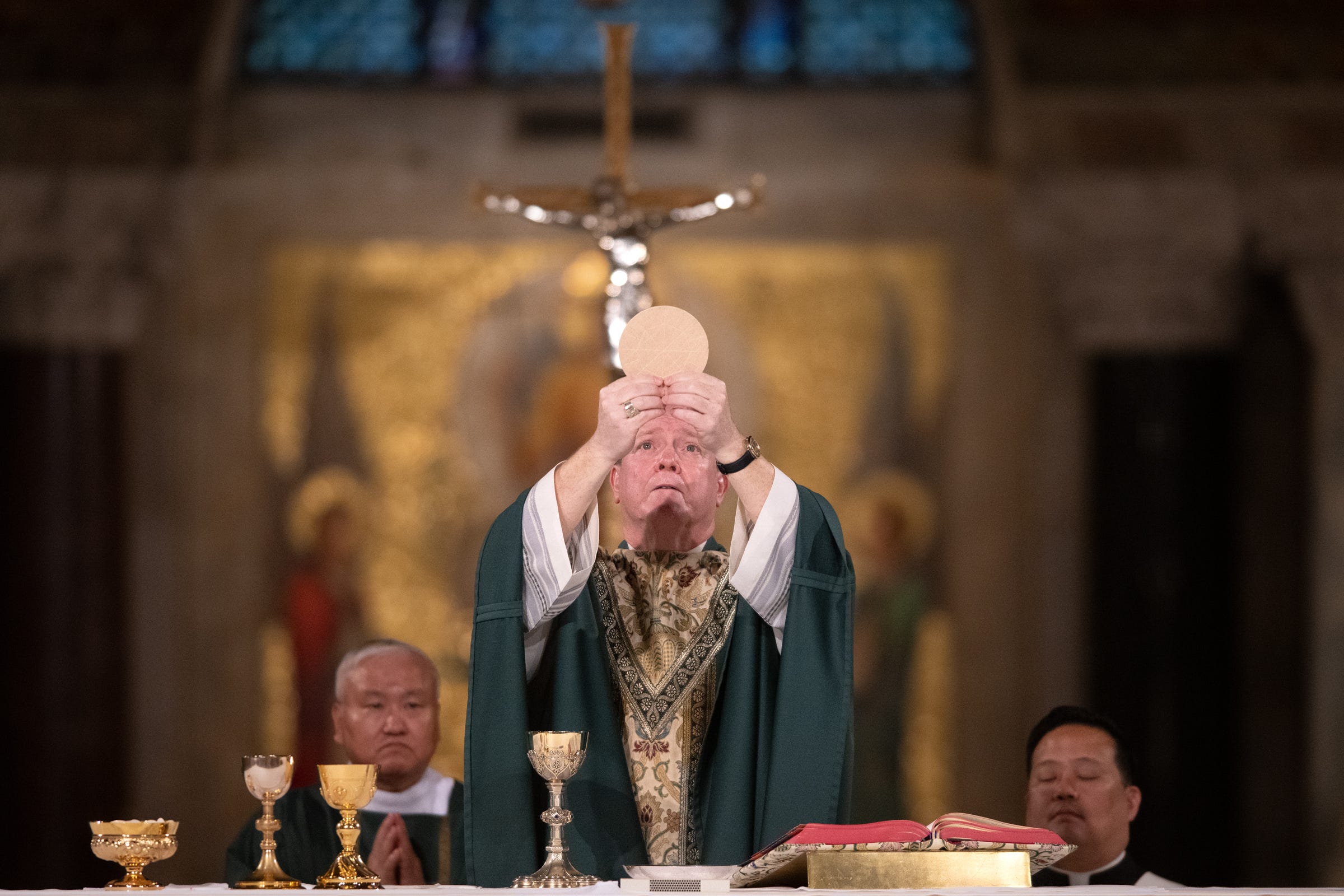 Most Reverend Keith J. Chylinski, Auxiliary to the Archbishop of Philadelphia celebrates the Liturgy of the Eucharist at the closing Mass of the 2026 GIVEN Institute Forum.