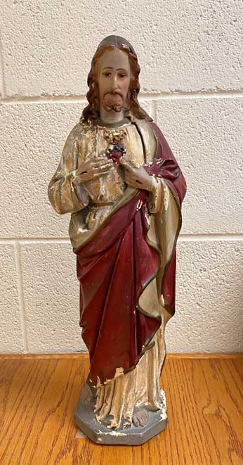 Brother Columba’s Sacred Heart statue