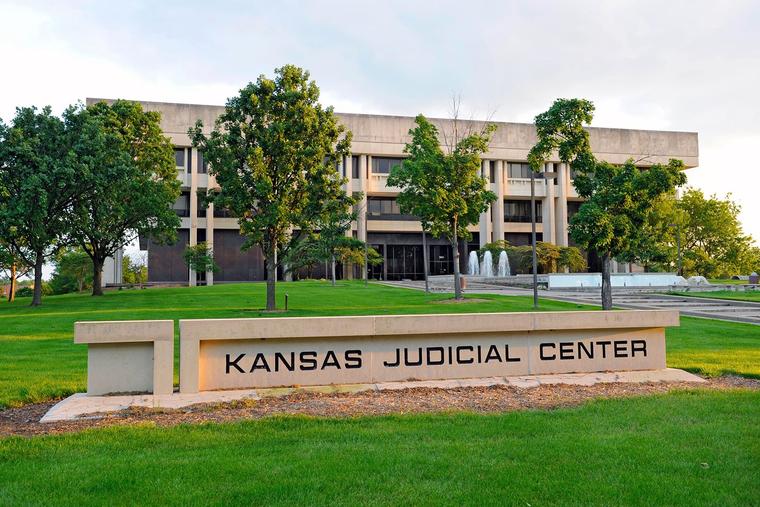 The Kansas Supreme Court is housed in the Kansas Judicial Center in Topeka.