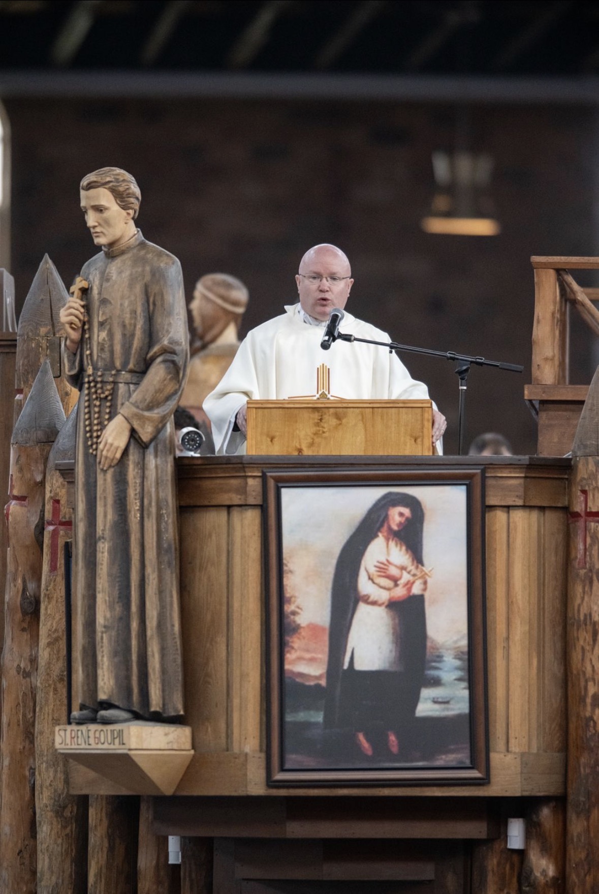 Msgr. Roger J. Landry at the National Shrine of Our Lady of Martyrs