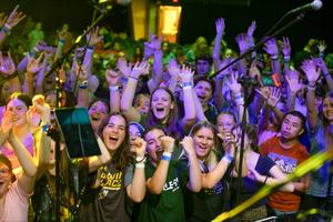 Young people from across the country attend a Steubenville Youth Conference. 