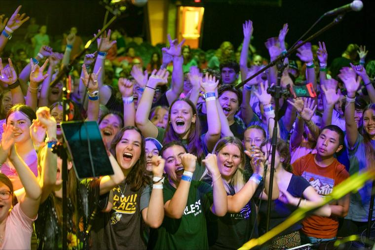 Young people from across the country attend a Steubenville Youth Conference. 