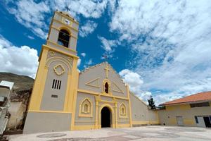 St. James the Apostle Church in the Chongos Bajo district of Peru, before the earthquake.