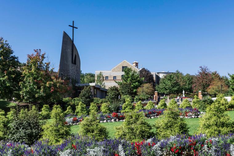Franciscan University of Steubenville campus and chapel. 