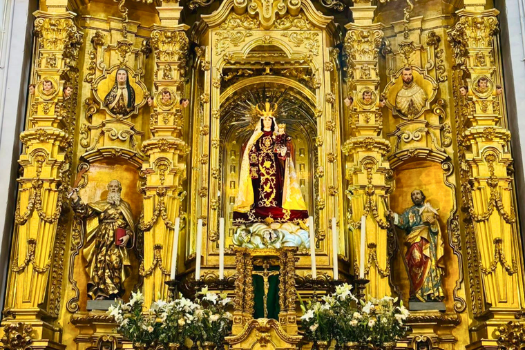 Our Lady of Mount Carmel is honored at the Shrine of Our Lady of Mount Carmel in Mexico City.