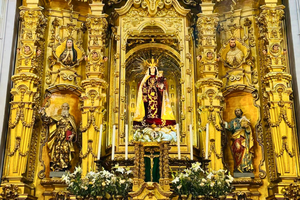 Our Lady of Mount Carmel is honored at the Shrine of Our Lady of Mount Carmel in Mexico City.