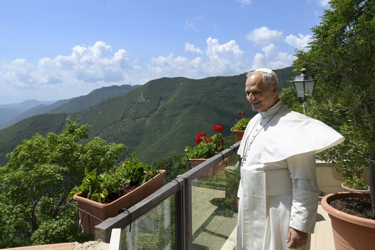 Pope Leo XIV visits the Sanctuary of the Holy Trinity of Vallepietra on July 22, 2026.