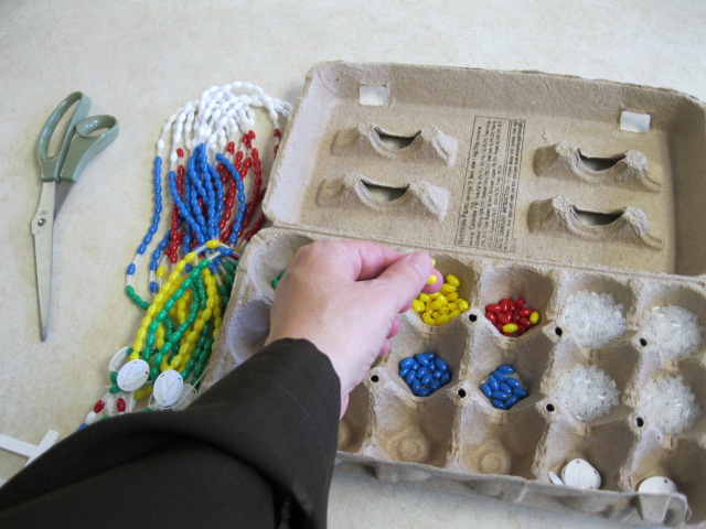 Poor Clares rosary-making