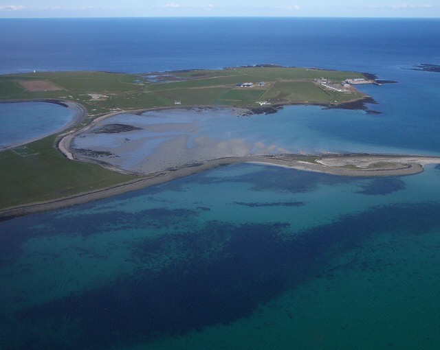 Golgotha Monastery is seen on the island of Papa Stronsay in an undated photograph.