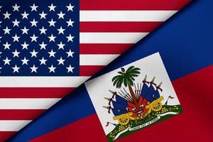U.S. and Haiti flags