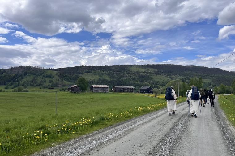 Plus tôt cette année, le père dominicain Gregory Pine a conduit un groupe de 15 pèlerins de différents pays et horizons sur l'ancien chemin de pèlerinage à Trondheim.