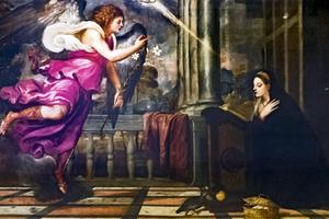 Titian, “The Annunciation,” ca. 1535, Scuola Grande di San Rocco, Venice, Italy